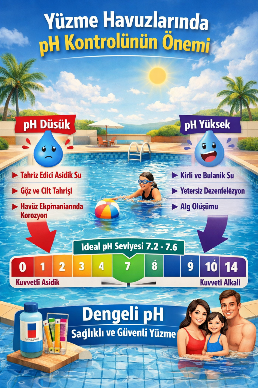 Yüzme Havuzlarında pH Kontrolünün Önemi: Havuz pH Kontrolü Neden Gereklidir?