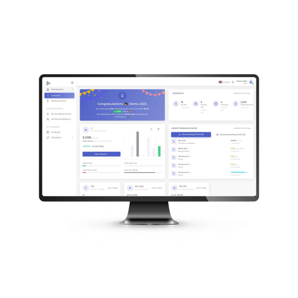 PoolLab 2.0 Fotometrik Havuz Suyu Test Analiz Cihazı