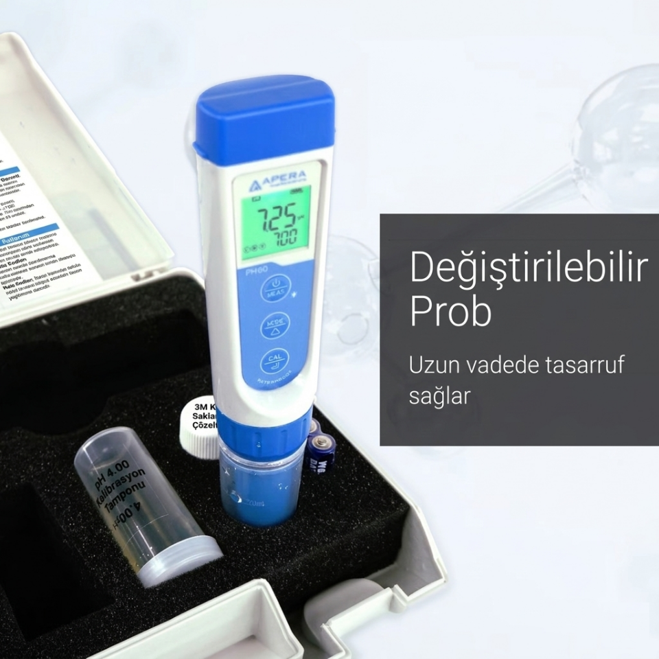 Apera Premium Serisi PH60 Cep Tipi pH Ölçüm Test Kiti