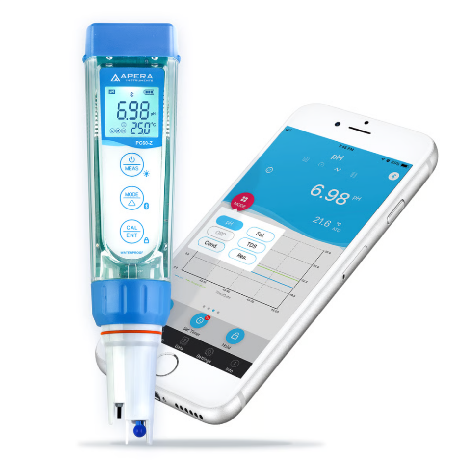 Apera ZenTest® PC60-Z Multi Parametre pH/Conductivity/TDS/Salinity/Resistivity Akıllı Test Kiti