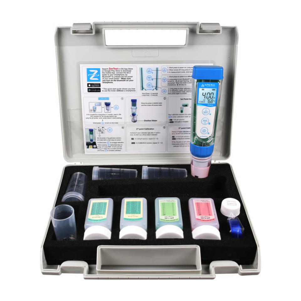Apera ZenTest® PC60-Z Multi Parametre pH/Conductivity/TDS/Salinity/Resistivity Akıllı Test Kiti