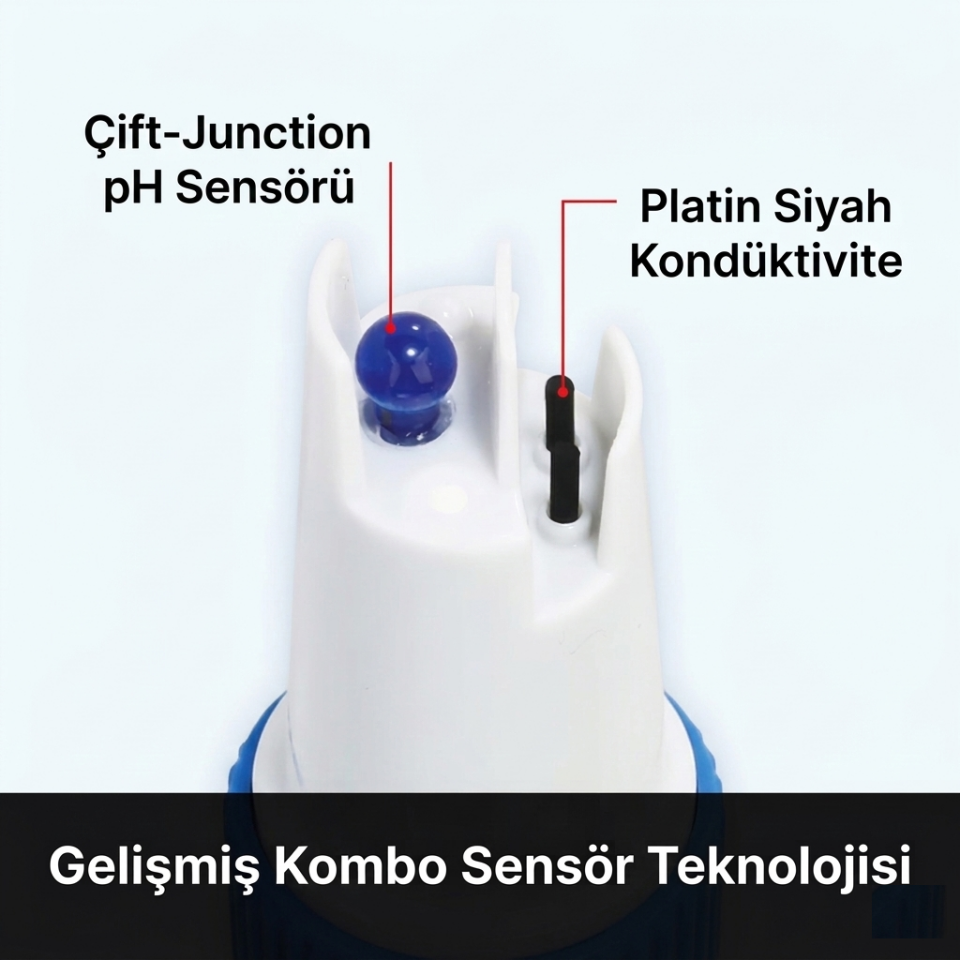 Apera ZenTest® PC060-Z Multi Parametre pH/Conductivity/TDS/Salinity/Resistivity/ORP (Redox) Akıllı Test Kiti
