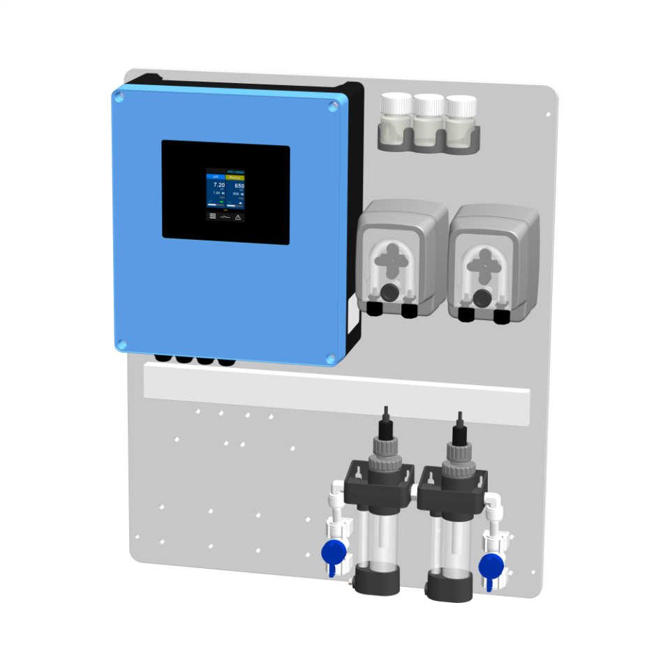 SYS iQuaEco PR eP - Ölçüm Kontrol Sistemi iQuaEco, pH, Redox(ORP) Peristaltik Pompalı