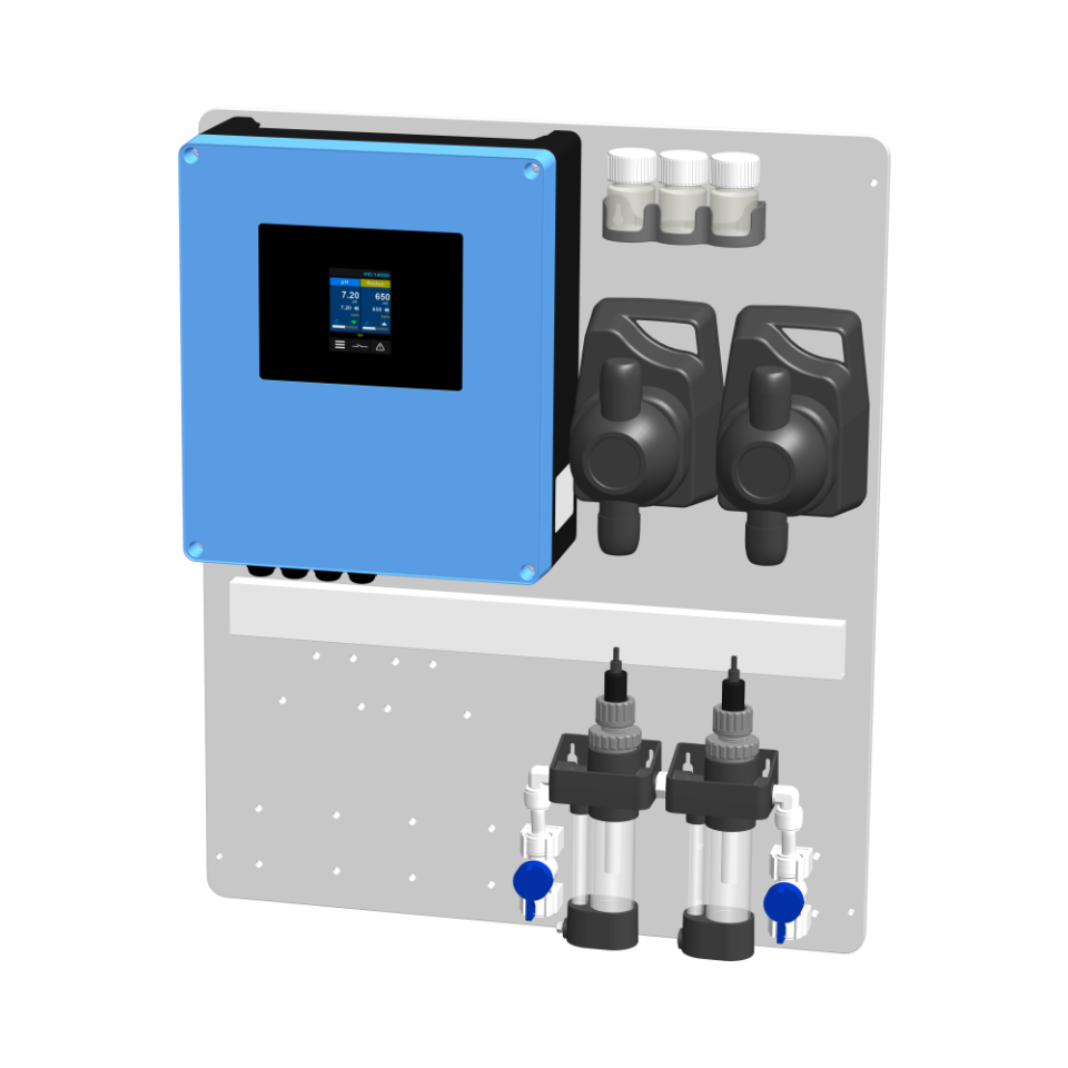SYS iQuaEco PR eS - Ölçüm Kontrol Sistemi iQuaEco, pH, Redox(ORP) Solenoid Pompalı