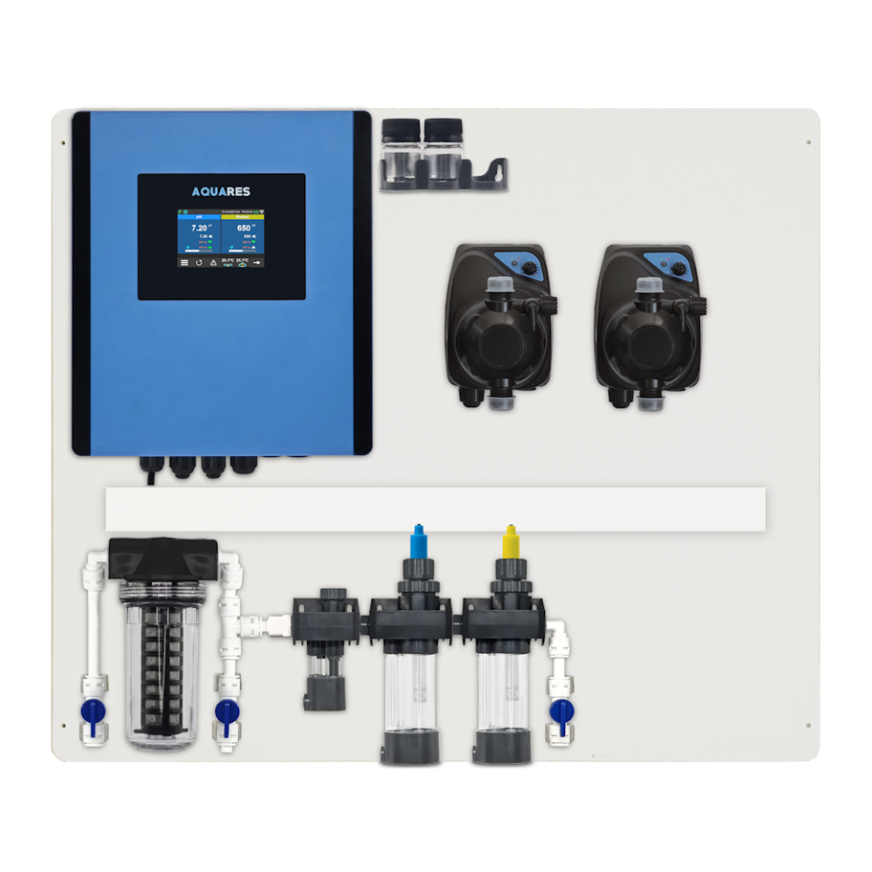 SYS iQuaPro FS PR eS - Ölçüm Kontrol Sistemi iQuaPro, pH Redox(ORP), Filtreli, Akış Sensörlü Solenoid Pompalı